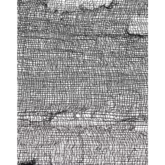 9.5 Ft Black Loose Weave Fabric - US 9825