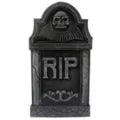 16 Inch RIP Skull Tombstone - US 2474
