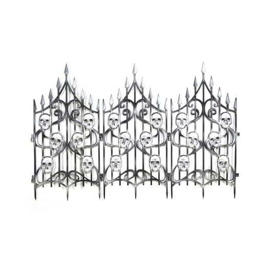 3 Ft Skull Swirl Fence - US 0861