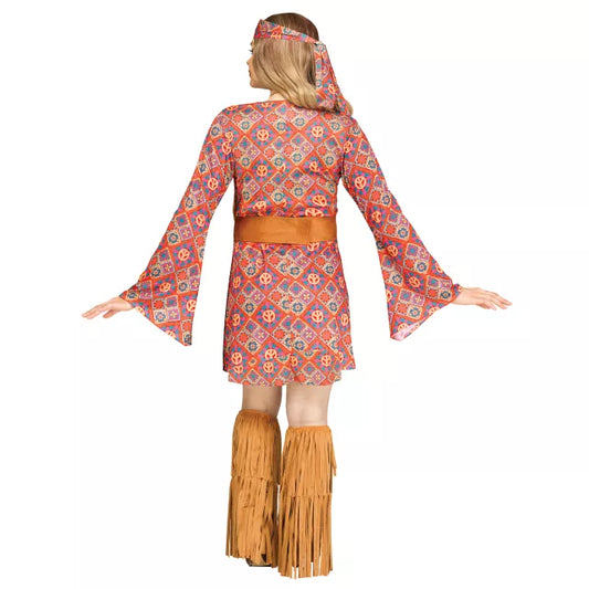 Adult Free Spirit Hippie Plus Size Costume - US 1185