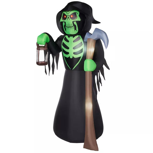 8 Ft Grim Reaper Light-Up Inflatable Decoration - US 8220