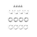 16 Piece Clip On Punk Jewelry Set - US 6564