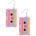 '80s Cassette Tape Earrings - US 0100
