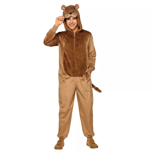 Adult Lion Jumpsuit Costume - US 3673