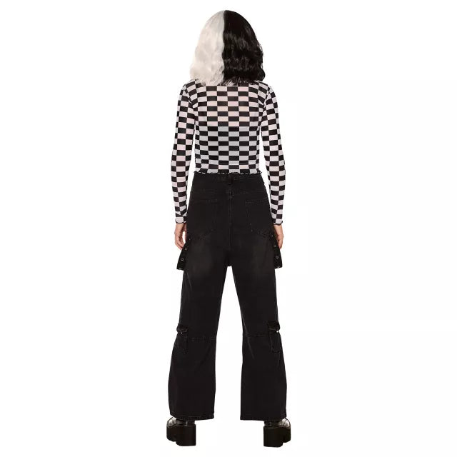 Adult Art the Clown Checkered Mesh Top - Terrifier - US 0571