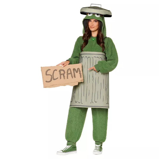 Adult Oscar the Grouch Costume - Sesame Street - US 4978