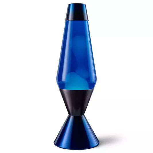 16.3 Inch Metallic Gray and Blue Lava Lamp - US 6352
