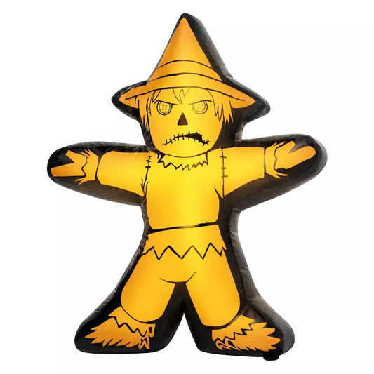 2 Ft Light-Up Mini Scarecrow Inflatable Decoration - US 2095