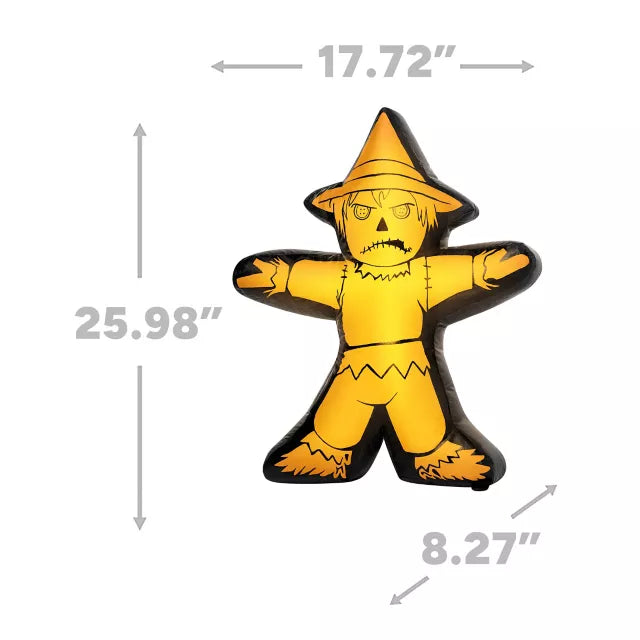 2 Ft Light-Up Mini Scarecrow Inflatable Decoration - US 2095