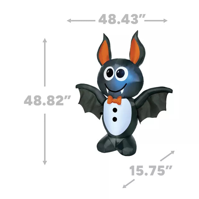 4 Ft Light-Up Vampire Bat Inflatable Decoration - US 9103