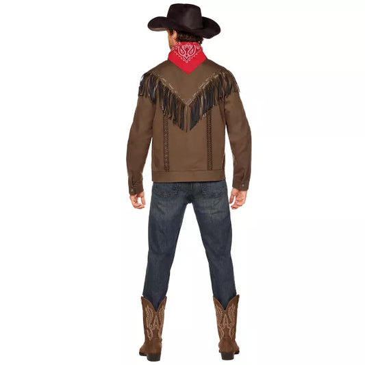 Adult Brown Cowboy Western Jacket - US 5525