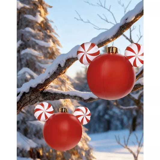 2 Ft Mickey Mouse Peppermint Ears Giant Ornament Inflatable Decoration – Mickey and Friends - US 5624