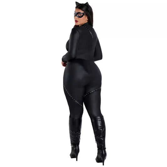 Adult Catwoman Plus Size Catsuit Costume - DC Villains - US 7976