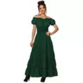 Adult Dark Green Peasant Dress - US 1420