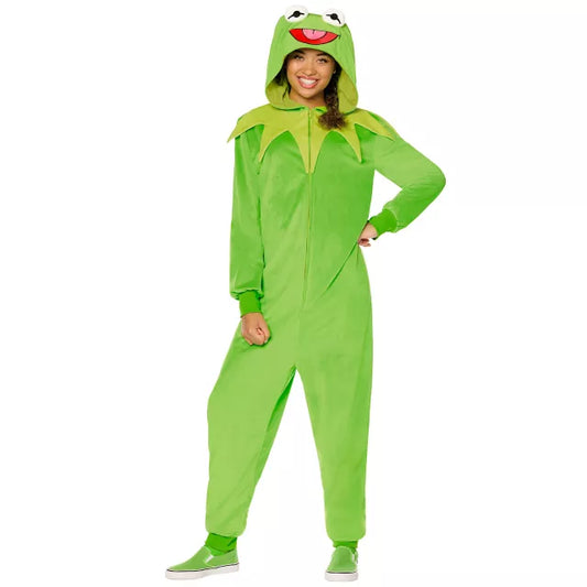 Adult Kermit the Frog Jumpsuit Costume - The Muppets - US 1096