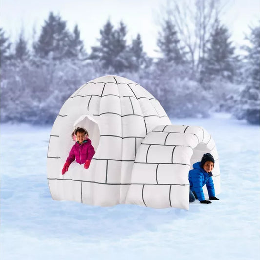 6 Ft Light-Up Color Changing Igloo Inflatable Decoration - US 0562
