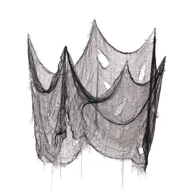 9.5 Ft Black Loose Weave Fabric - US 9825