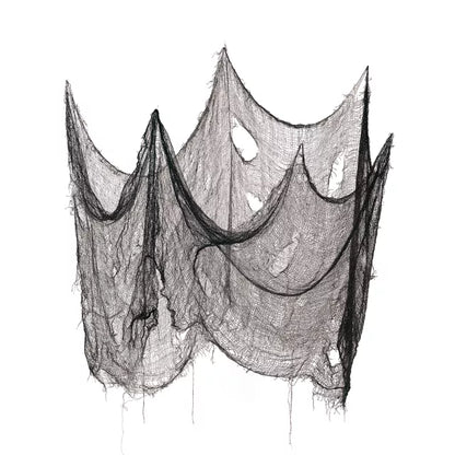 9.5 Ft Black Loose Weave Fabric - US 9825