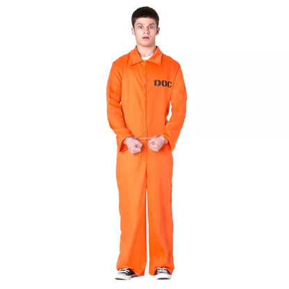 Adult Department of Corrections Prisoner One Piece Costume - US 5367