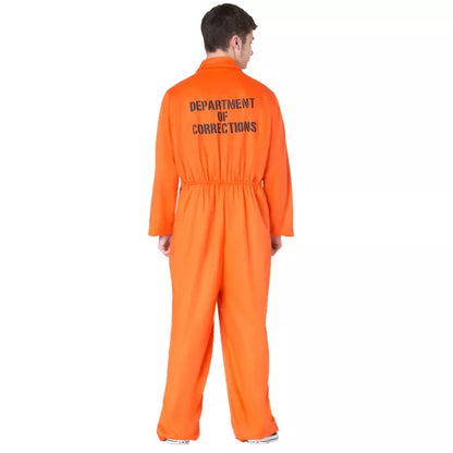 Adult Department of Corrections Prisoner One Piece Costume - US 5367