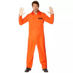 Adult Department of Corrections Prisoner One Piece Costume - US 5367