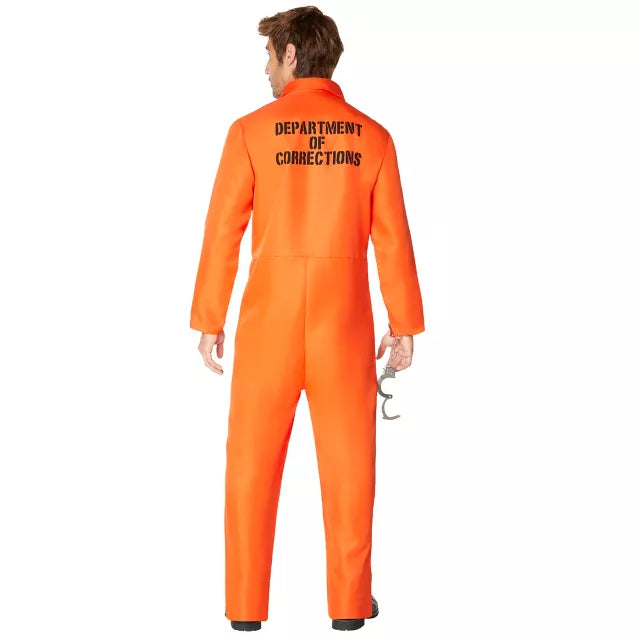 Adult Department of Corrections Prisoner One Piece Costume - US 5367