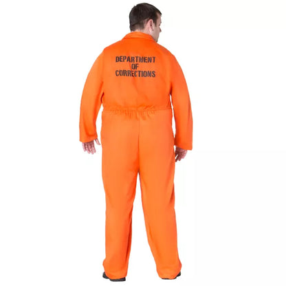 Adult Department of Corrections Prisoner One Piece Costume - US 5367
