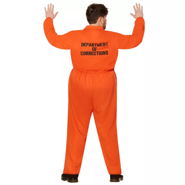 Adult Department of Corrections Prisoner One Piece Costume - US 5367