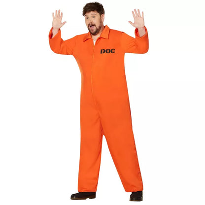 Adult Department of Corrections Prisoner One Piece Costume - US 5367