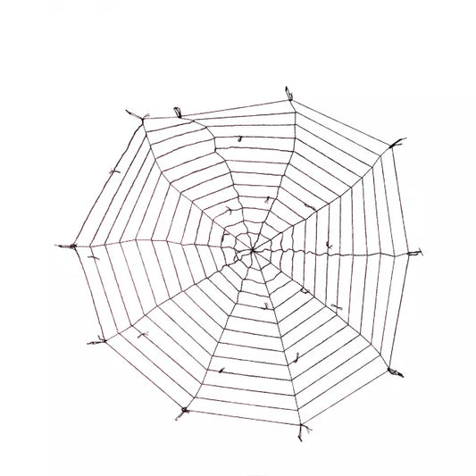 9 Ft Black Rope Spider Web Decoration - US 6499
