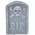 15 Inch Skull and Bones Tombstone - US 5504