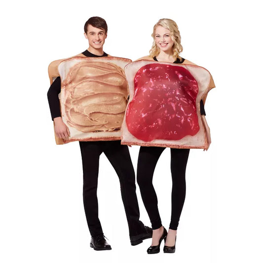 Adult Peanut Butter and Jelly Couples Costume - US 4284