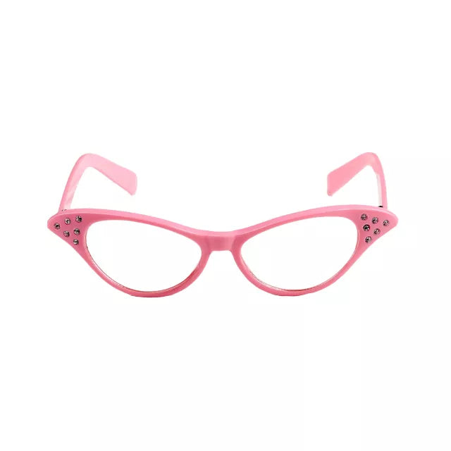 '50s Pink Rhinestone Glasses - US 3350
