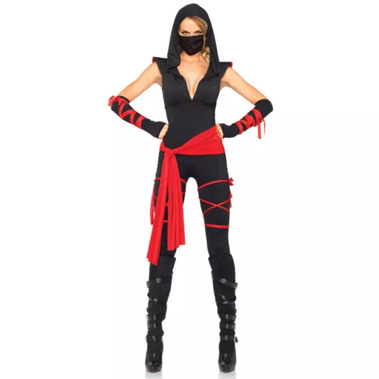 Adult Deadly Ninja Jumpsuit Costume - US 4638