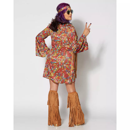 Adult Peace and Love Hippie Costume - US 9995