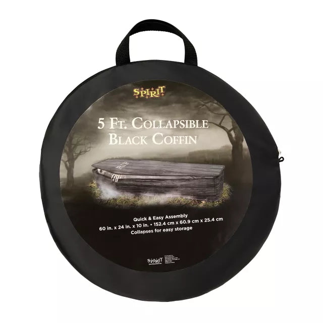 5 Ft Printed Fabric Collapsible Coffin - US 1639