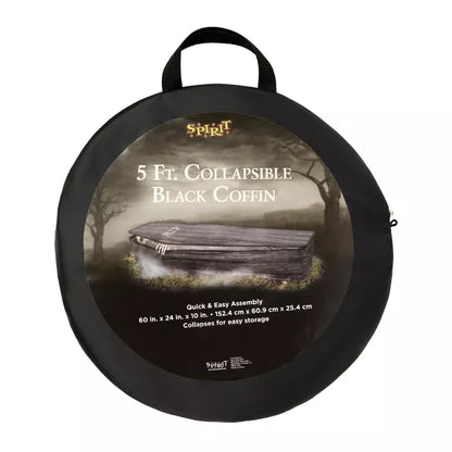 5 Ft Printed Fabric Collapsible Coffin - US 1639