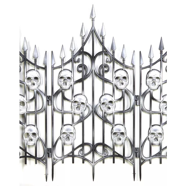 3 Ft Skull Swirl Fence - US 0861
