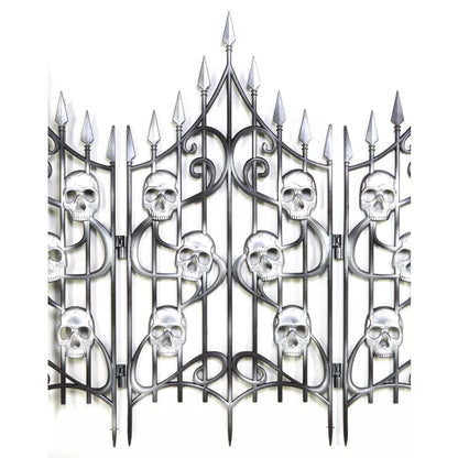 3 Ft Skull Swirl Fence - US 0861