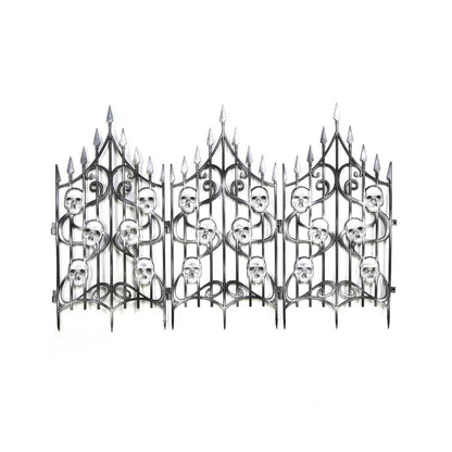 3 Ft Skull Swirl Fence - US 0861