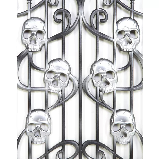 3 Ft Skull Swirl Fence - US 0861