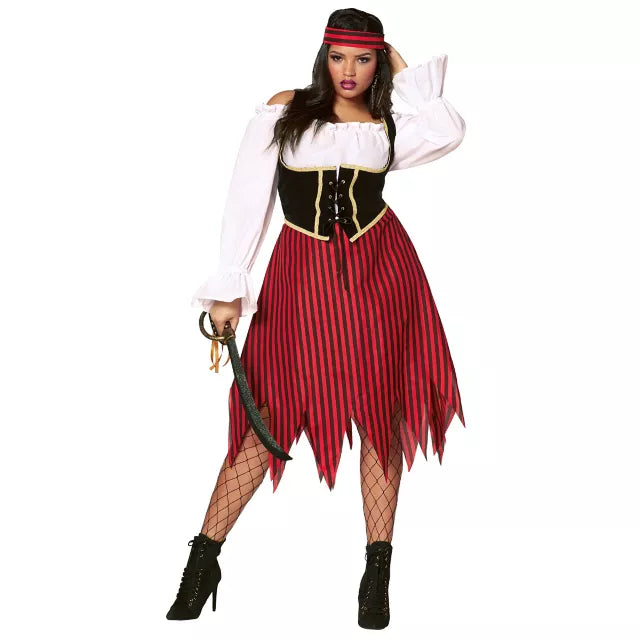 Adult Buccaneer Beauty Pirate Costume - US 3543