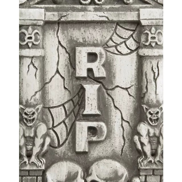 2 Ft Skull and Gargoyle Tombstone - US 9535