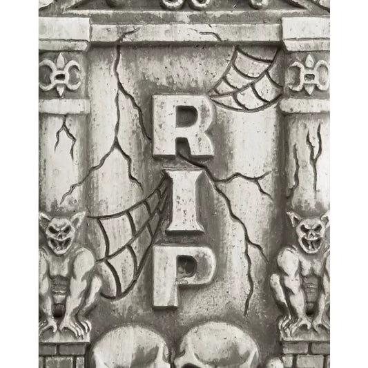 2 Ft Skull and Gargoyle Tombstone - US 9535