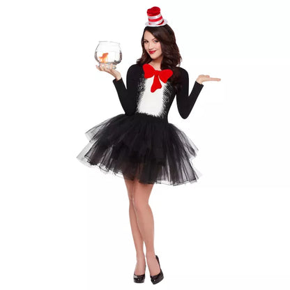 Adult Cat in the Hat Tutu Dress - Dr. Seuss - US 2262
