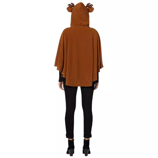 Adult Faux Fur Deer Poncho - US 3731