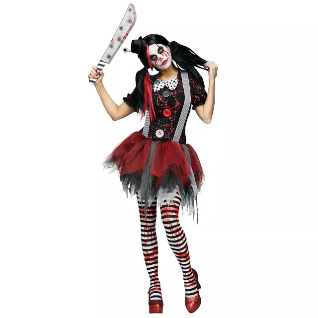 Adult Horror Clown Plus Size Costume - US 4711