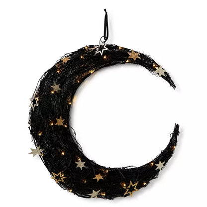 2 Ft Tarot LED Light-Up Moon Wreath - US 0013