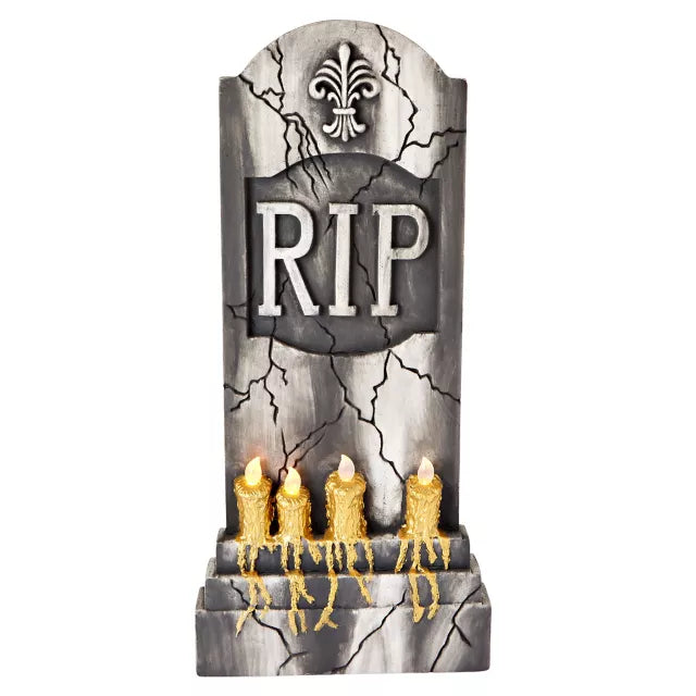 36 Inch Light-Up RIP Tombstone - US 4224