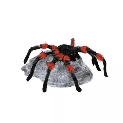 21 Inch LED Red and Black Jumping Spider Animatronic - US 2777